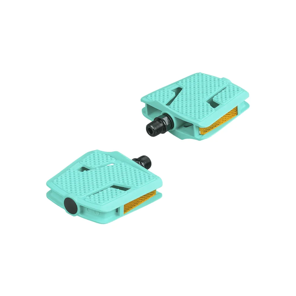 uPRISE Bikes Trek Kid's Platform Large Pedal Set - 9/16 Inch - Miami Green | Price match, 365 day return s, 18-Month Warranty, Finance Available & Free UK Delivery